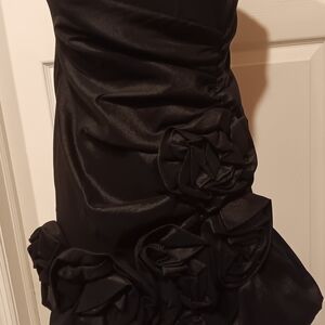 Romeo & Juliet Couture Strapless Black Dress